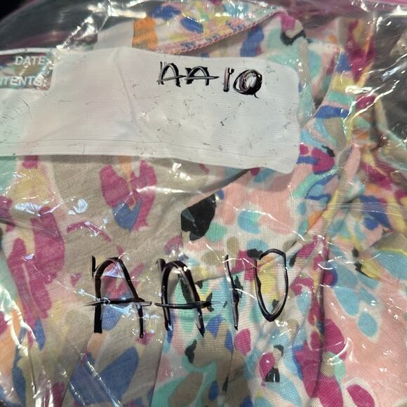 Blush Floral Long Sleeve Dress Women’s Size Large L Transitional Spring Beachy - Picture 11 of 11